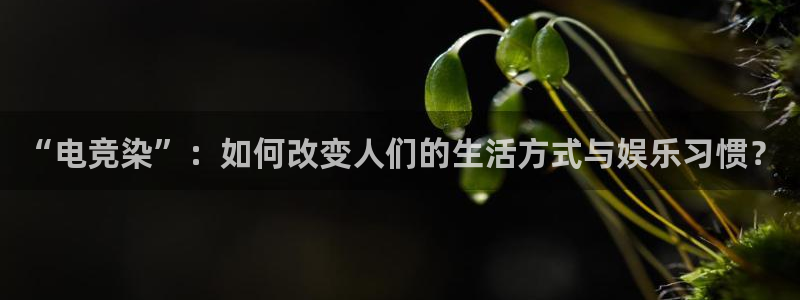 乐鱼电竞app：“电竞染”：如何改变人们的生活方式与娱乐习惯？