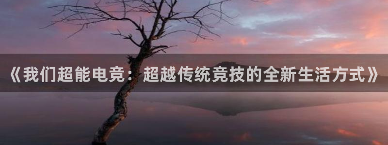 乐鱼电竞：《我们超能电竞：超越传统竞技的全新生活方式》
